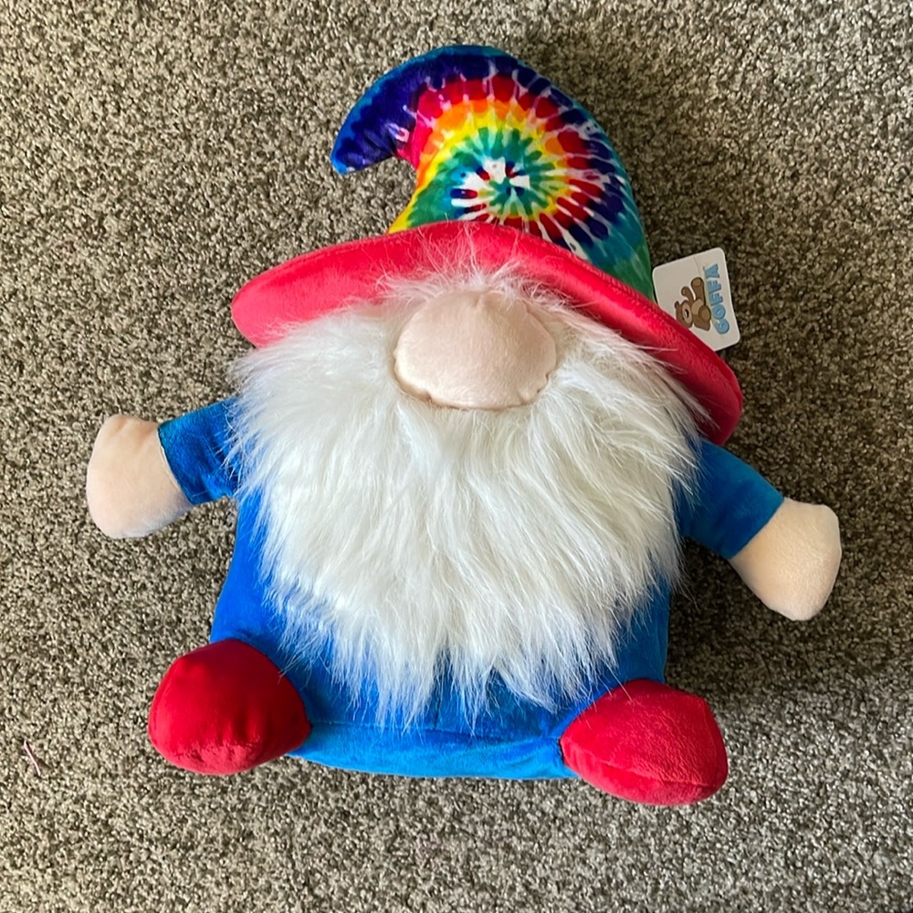 Tie Dye Gnome Plush
